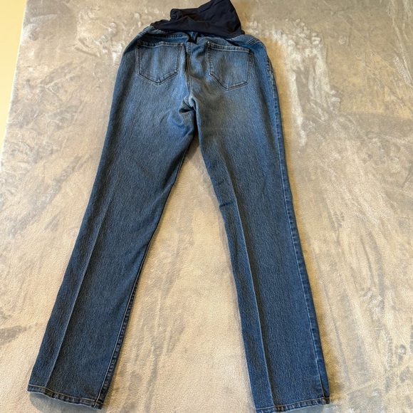 Maternity Relaxed Fit Classic Blue Jeans - Picture 5 of 8